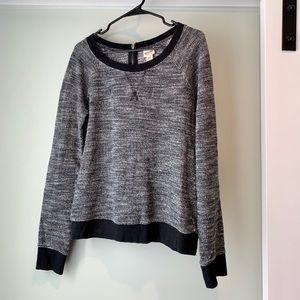 Sweatshirt sweater with zip back detail